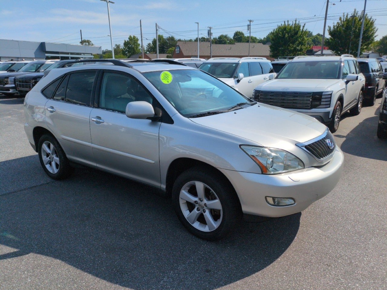 2008 Lexus RX 350 FWD 4dr in Millennium Silver Metall — front three-quarter view