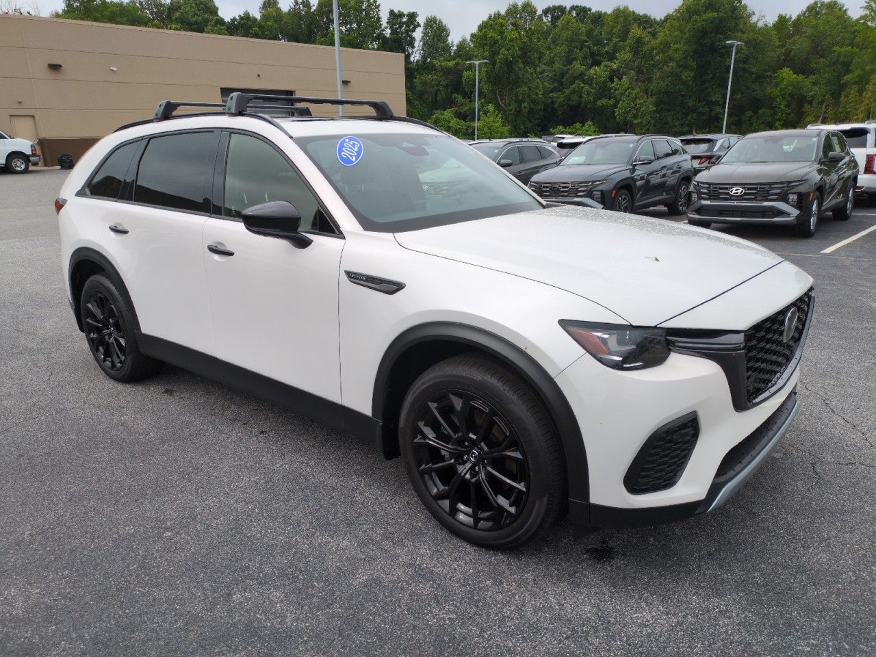 2025 Mazda Mazda CX-70 3.3 Turbo Premium Plus Package in Rhodium White — front three-quarter view