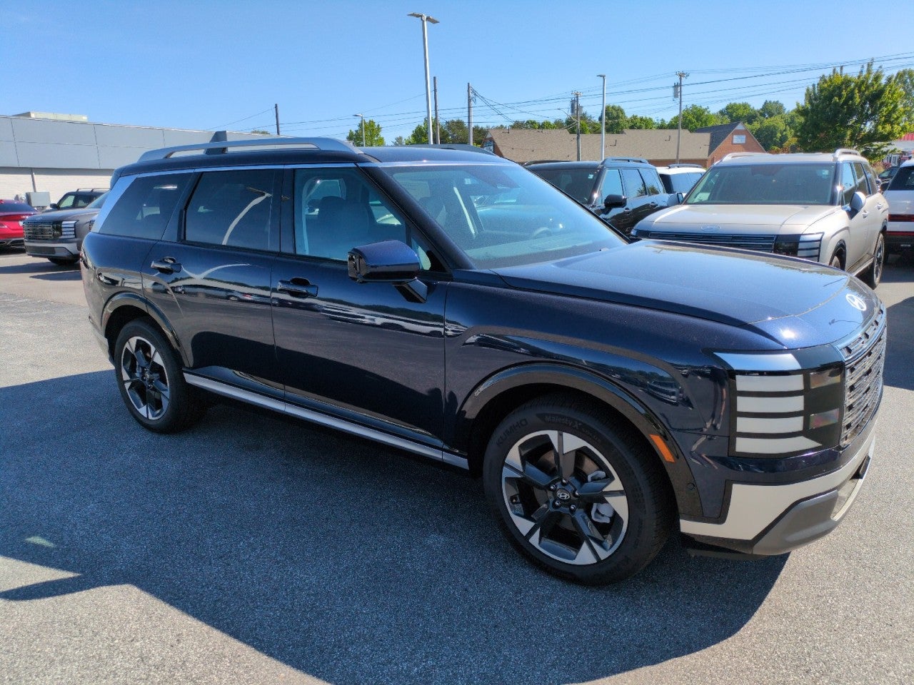 2026 Hyundai PALISADE Limited AWD in Pacific Sapphire — front three-quarter view