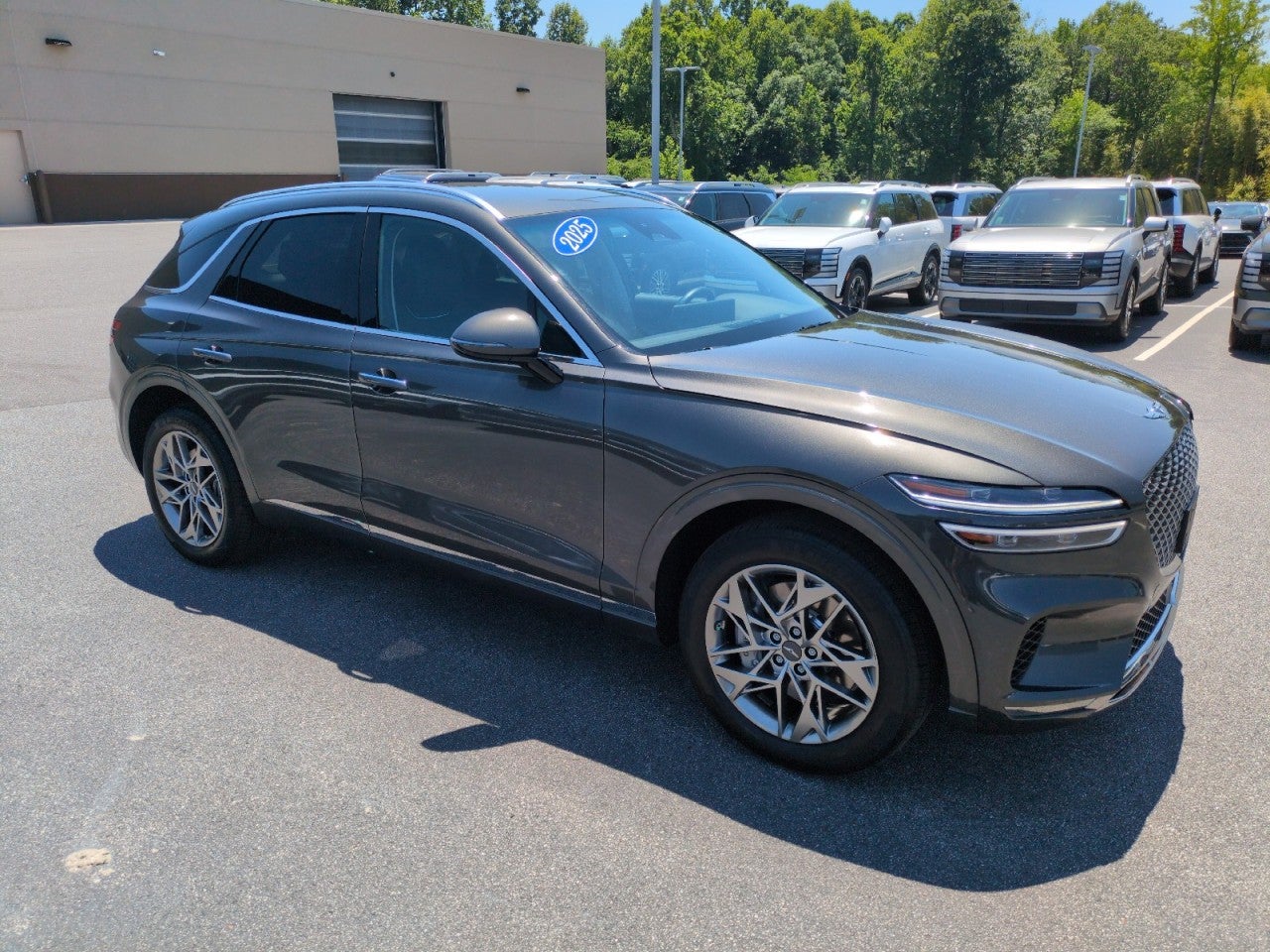 2025 Genesis GV70 2.5T in Gray Med — front three-quarter view